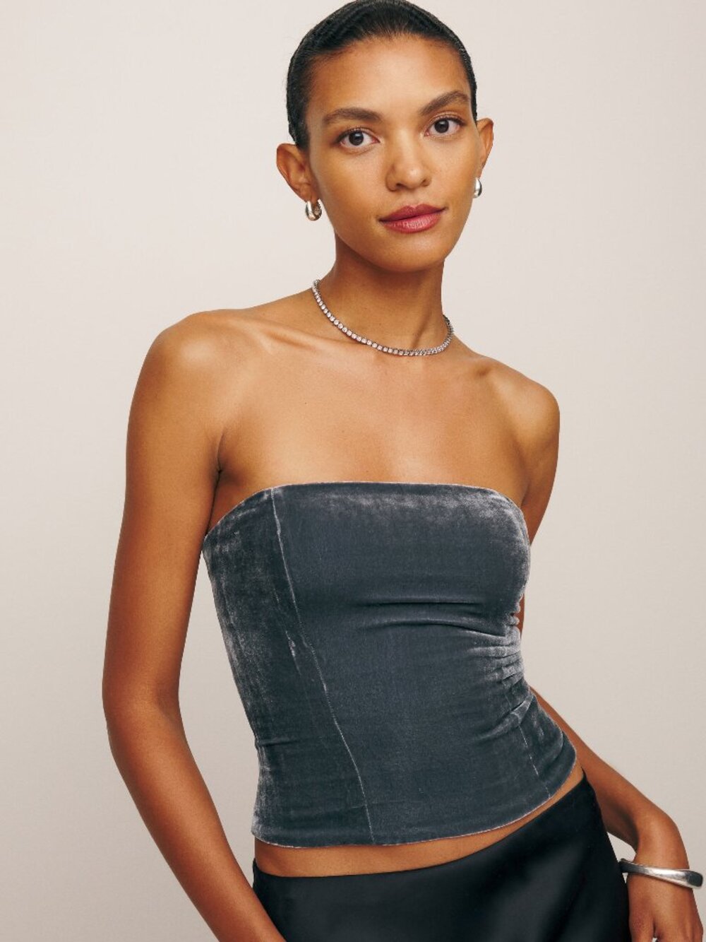REFORMATION Giorgia velvet strapless top NWT Various Sizes